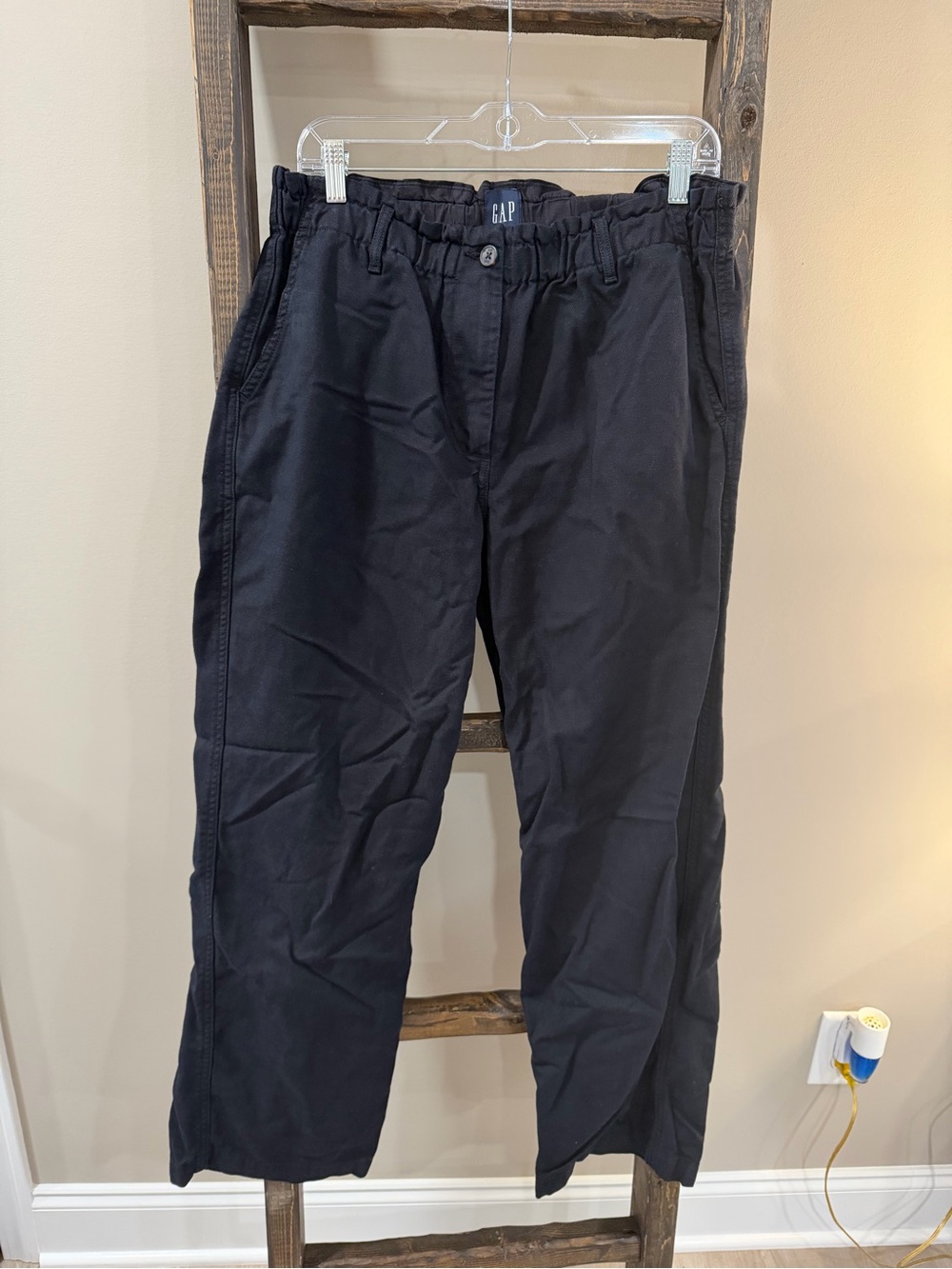 Gap Black Paperbag Waist Pants